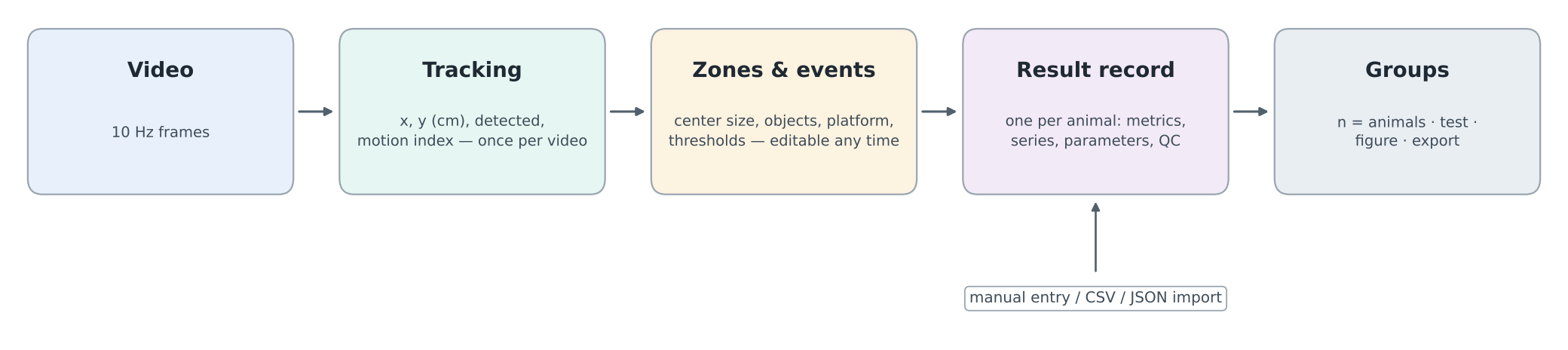 From video to group statistics